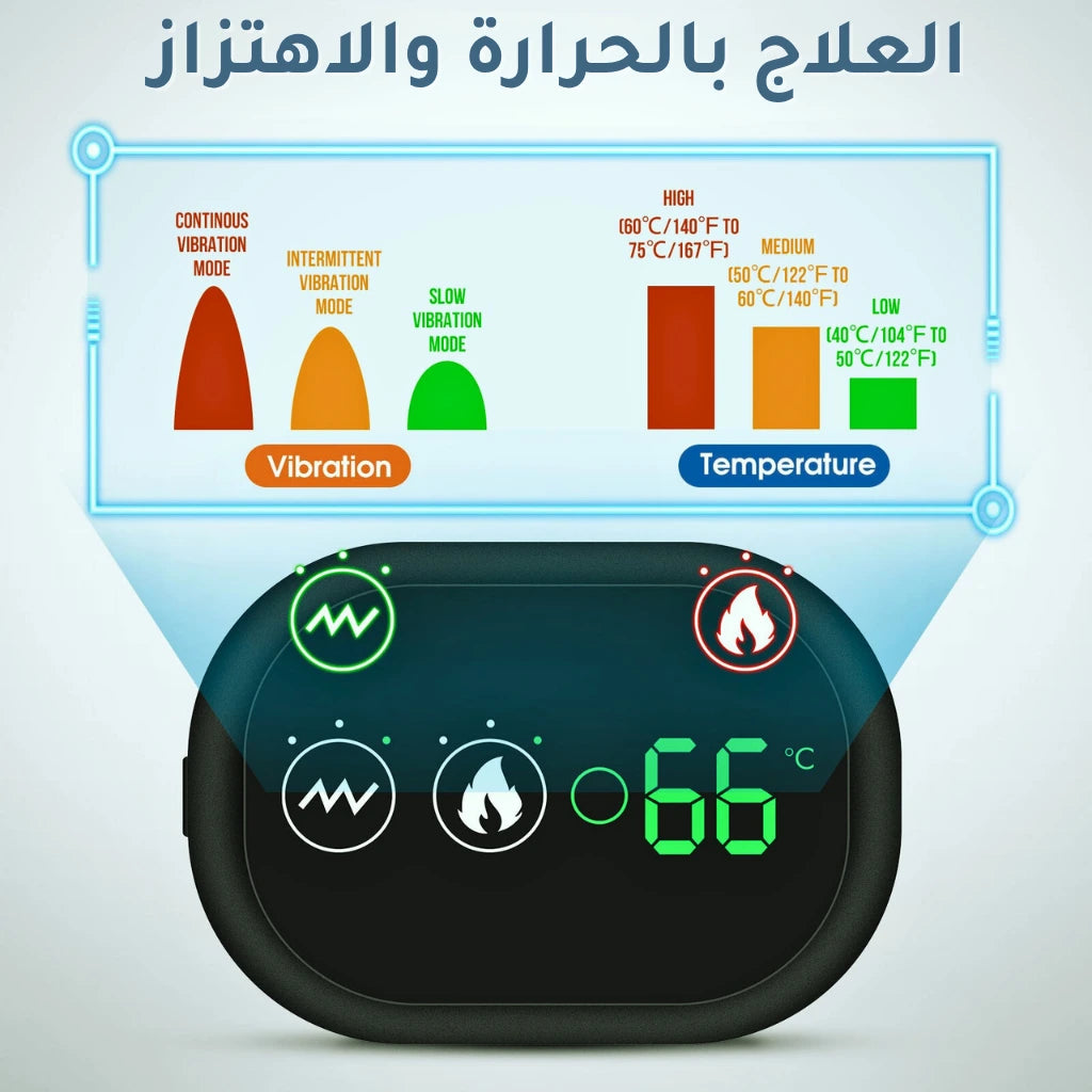 لوحة تحكم جهاز تدليك الكتف بتقنية الحرارة والاهتزاز